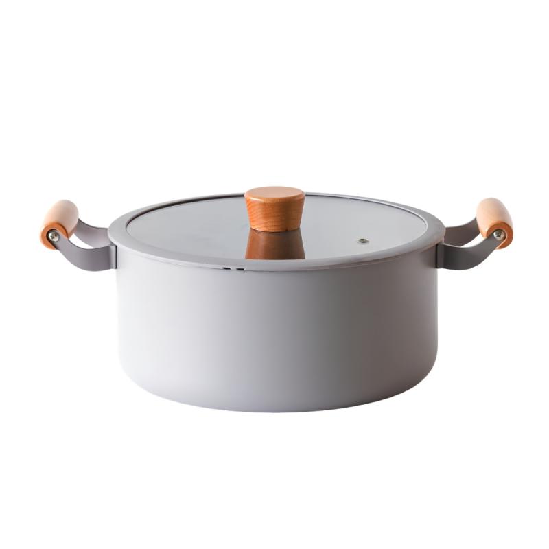 Batería De Cocina Feuer Noble 7 Piezas Con Mango De Madera