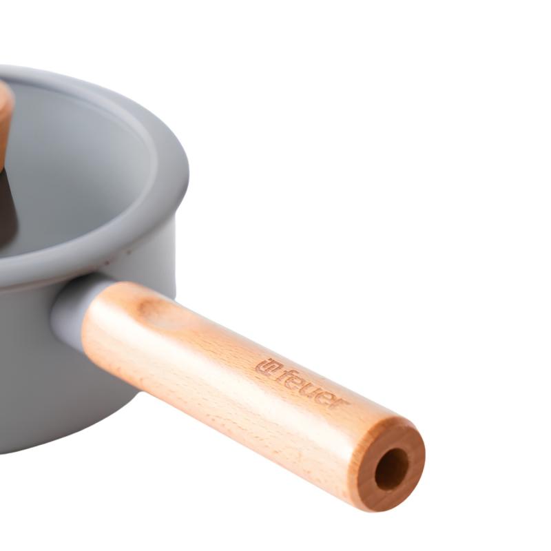 Batería De Cocina Feuer Noble 7 Piezas Con Mango De Madera