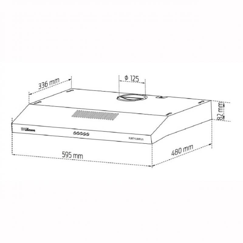 Purificador Aire Liliana KP981 60Cm Blanco 1 Motor