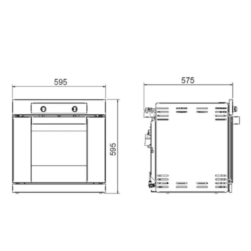 Horno Eléctrico Empotrable Longvie He1900xf 68.5l