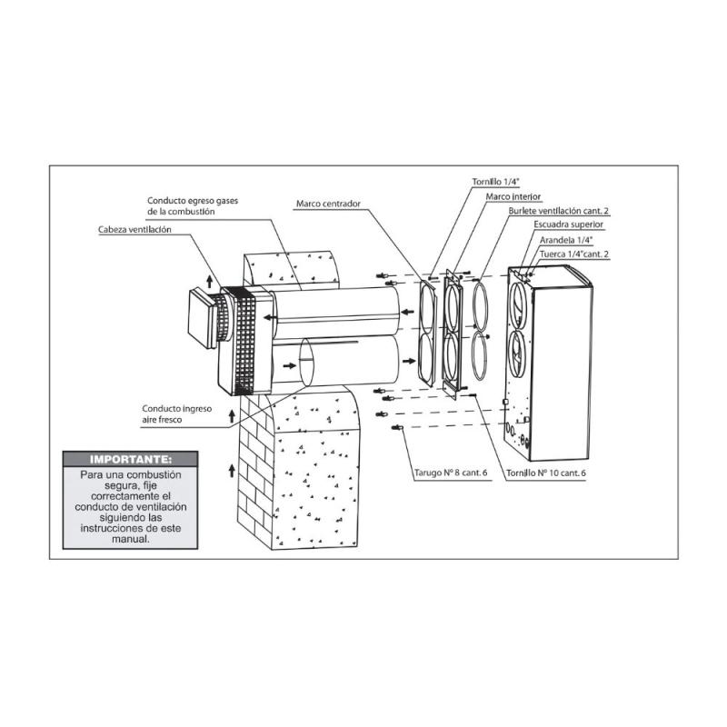 Calefón A Gas Natural T. Balanceado Longvie CB214SF Derecho