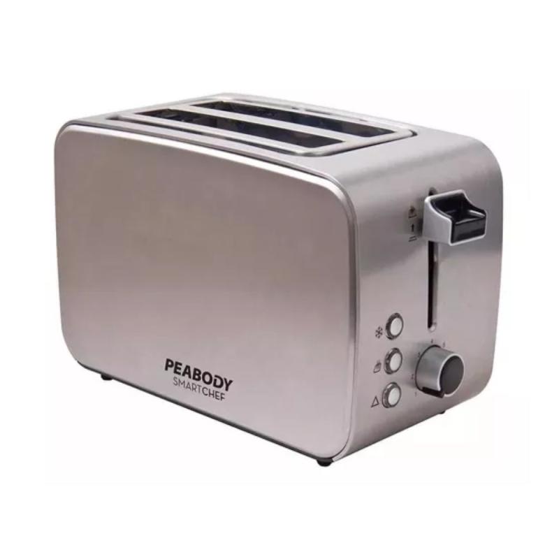 Tostadora Eléctrica Peabody T8127  2 Panes 7 Niveles Acero