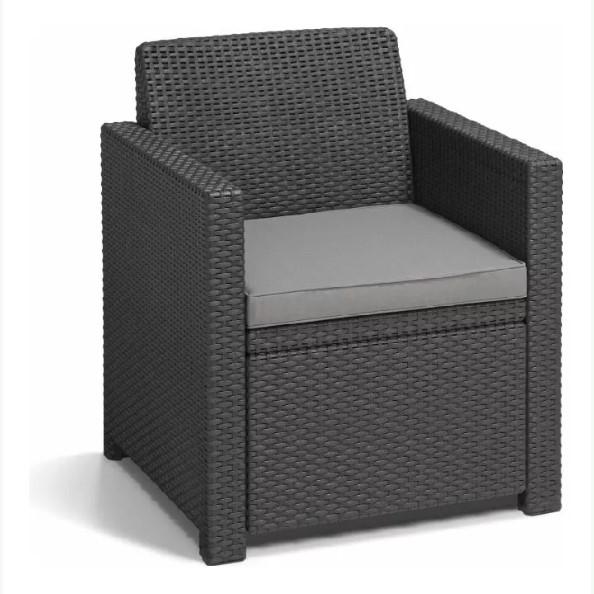 Conjunto 2 Sillas + Sillón + Mesa Keter Lounge Set Alabama