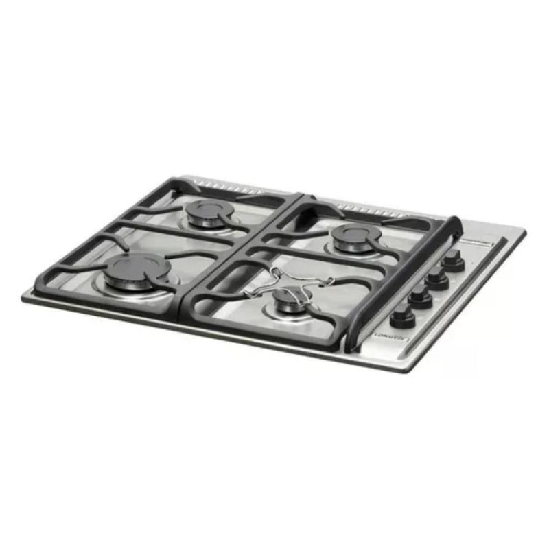 Anafe A Gas Longvie A6600rxf Rejillas Inoxidable 4 Hornallas
