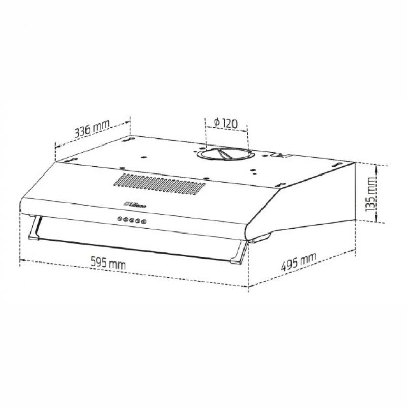 Extractor Purificador De Cocina Liliana Purify Kp992 Inox De Pared 220v - 240v