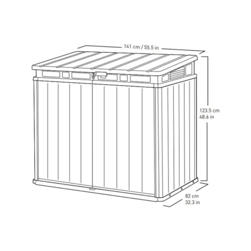 Armario De Exterior Keter Premier Xl 1150l
