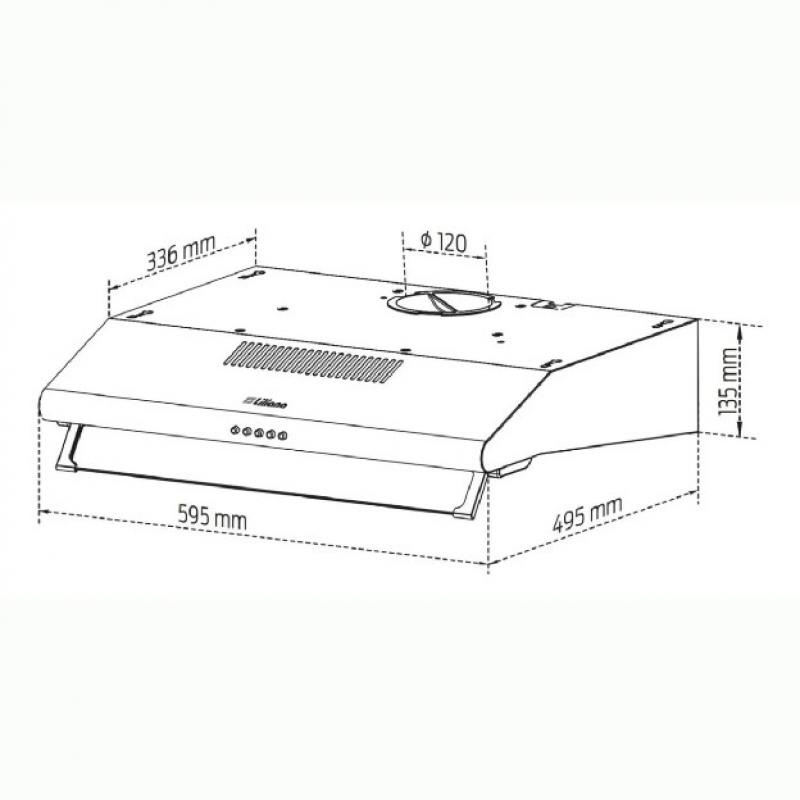 Extractor Purificador De Cocina Liliana Purify Kp991 Inox De Pared 220v - 240v