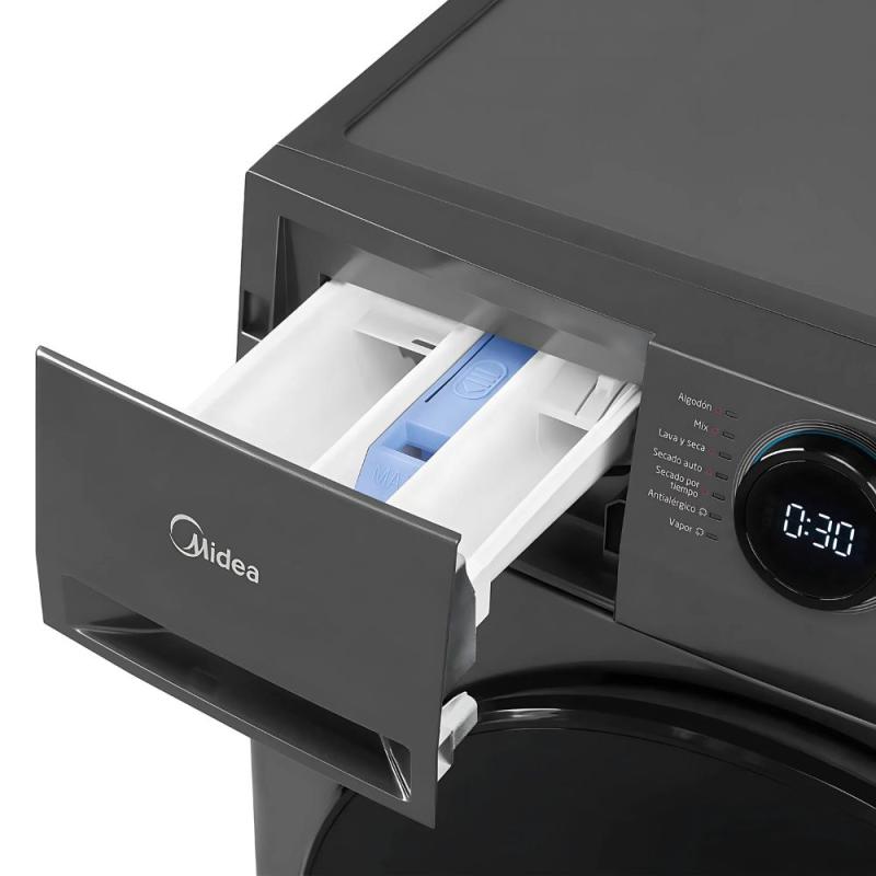 Lavasecarropas Frontal Midea Mf200d120b/t-a1 12 Kg