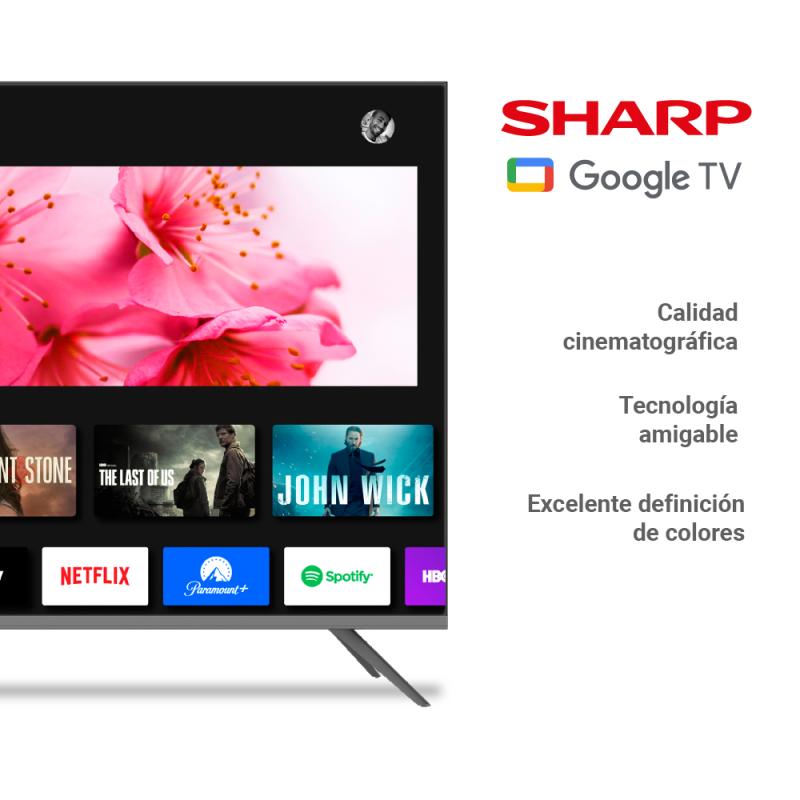 Smart TV DLED Sharp 4T-C55FL6L UHD 55 Pulgadas Google TV