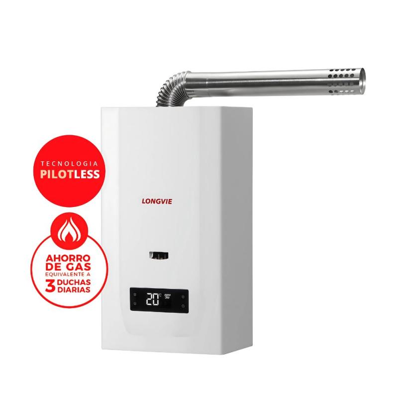 Calefón A Gas Natural Longvie CF16 Tiro Forzado 16L