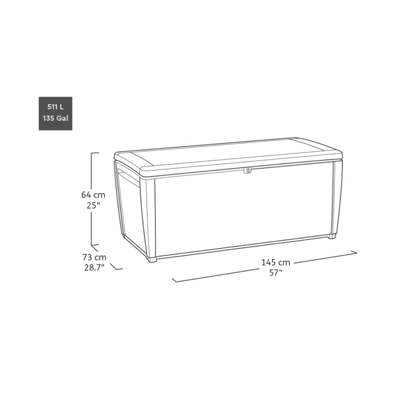 Cofre De Exterior Keter Sumatra 511l