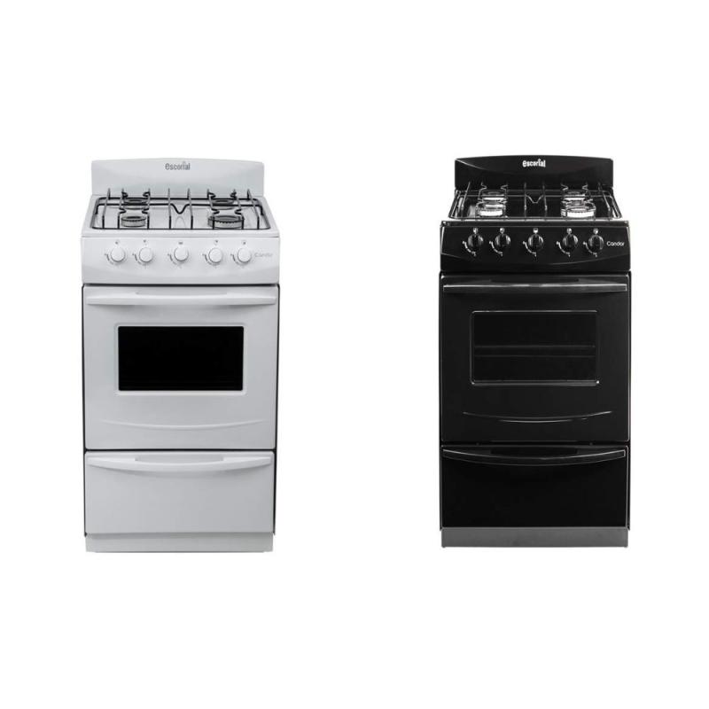 Cocina Gas Natural Escorial Candor 4 Hornallas 51 cm