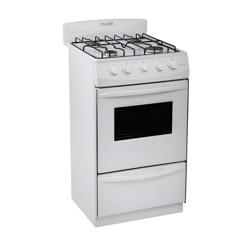 Cocina Gas Natural Escorial Candor 4 Hornallas 51 cm