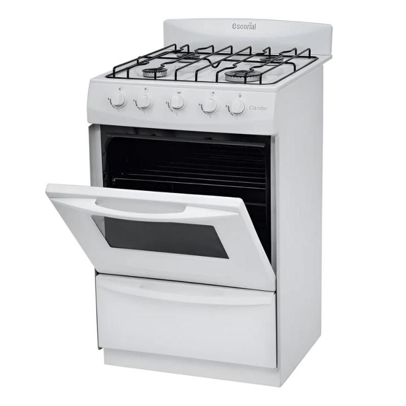 Cocina Gas Natural Escorial Candor 4 Hornallas 51 cm