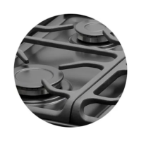 Anafe Empotrable Multigas Longvie Eurodesign A6600gf