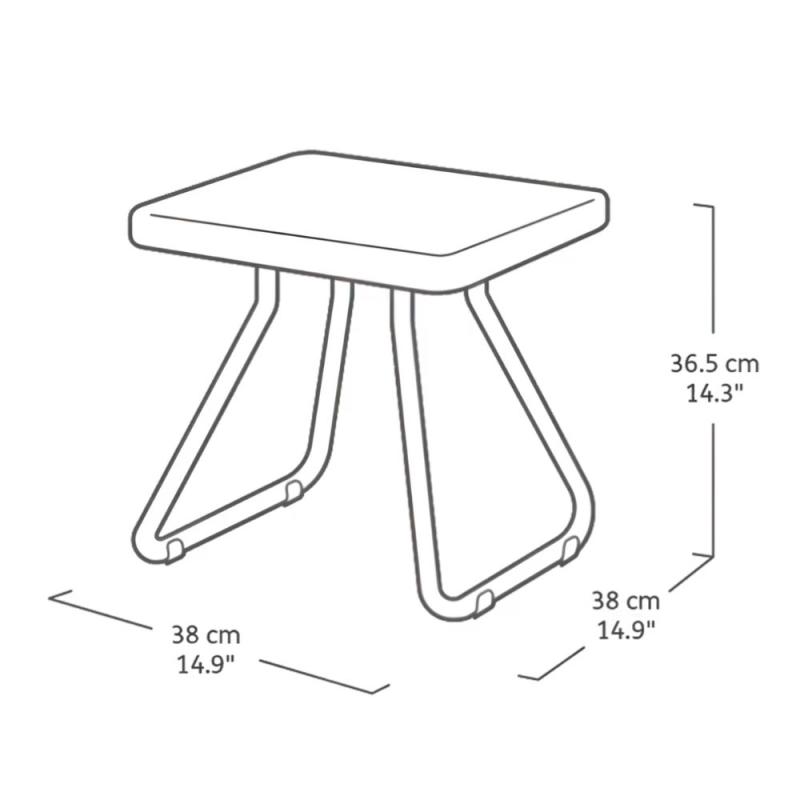 Conjunto Para Exterior 2 Sillas + Mesa Keter Rio Set