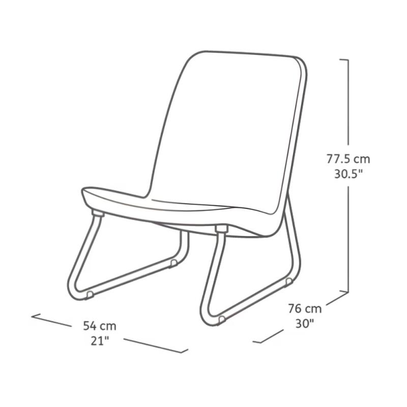 Conjunto Para Exterior 2 Sillas + Mesa Keter Rio Set