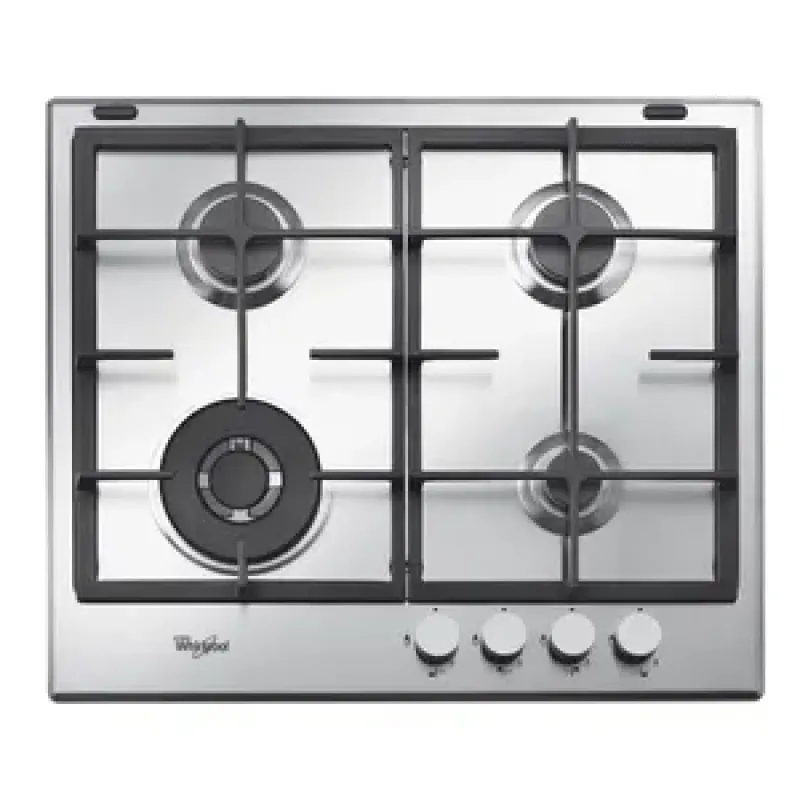 Anafe A Gas Whirlpool Gma6422X 60Cm 4 Hornallas Inox