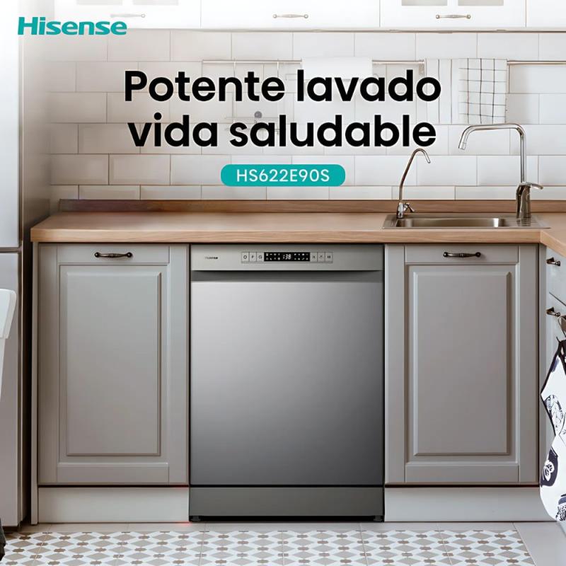 Lavavajillas Hisense HS622E90S 13 Cubiertos Eco