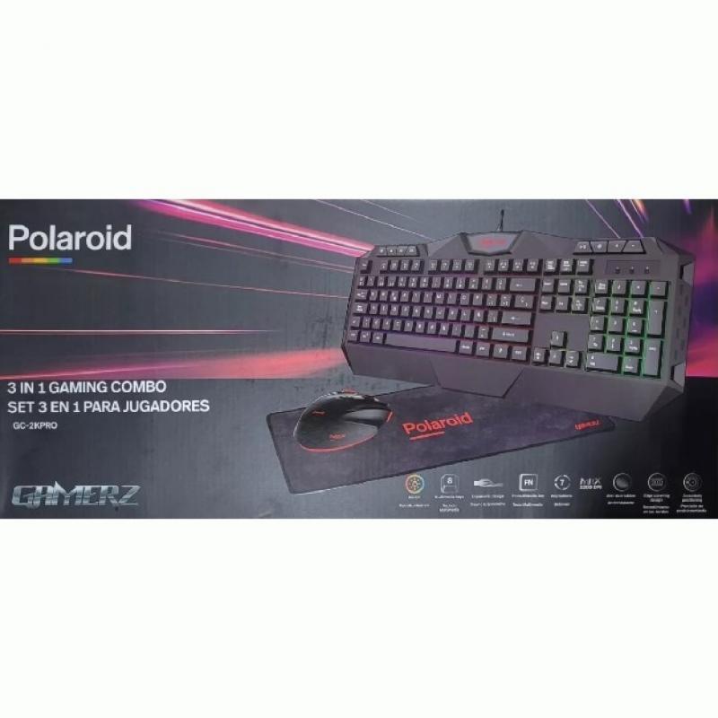 Combo Gamer Polaroid C2K 3 En 1 Teclado + Mouse + Mousepad