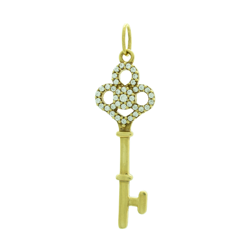 Dije Oro 18 Kilates - Llave con cubic