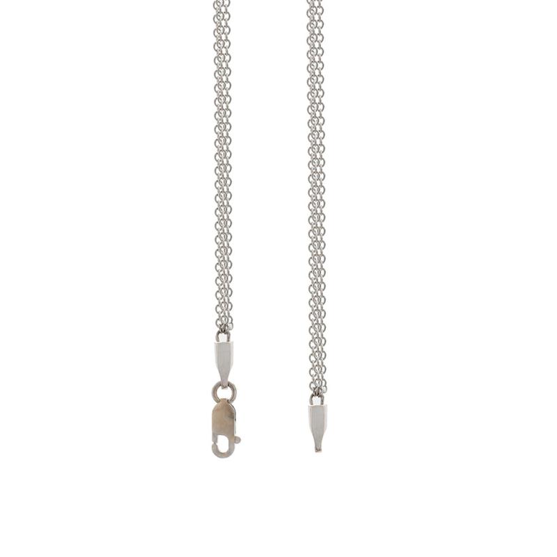 Conjunto Oro 18 Kilates - Cadena Rolo Triple Con Dije Ovalado Con Brillantes