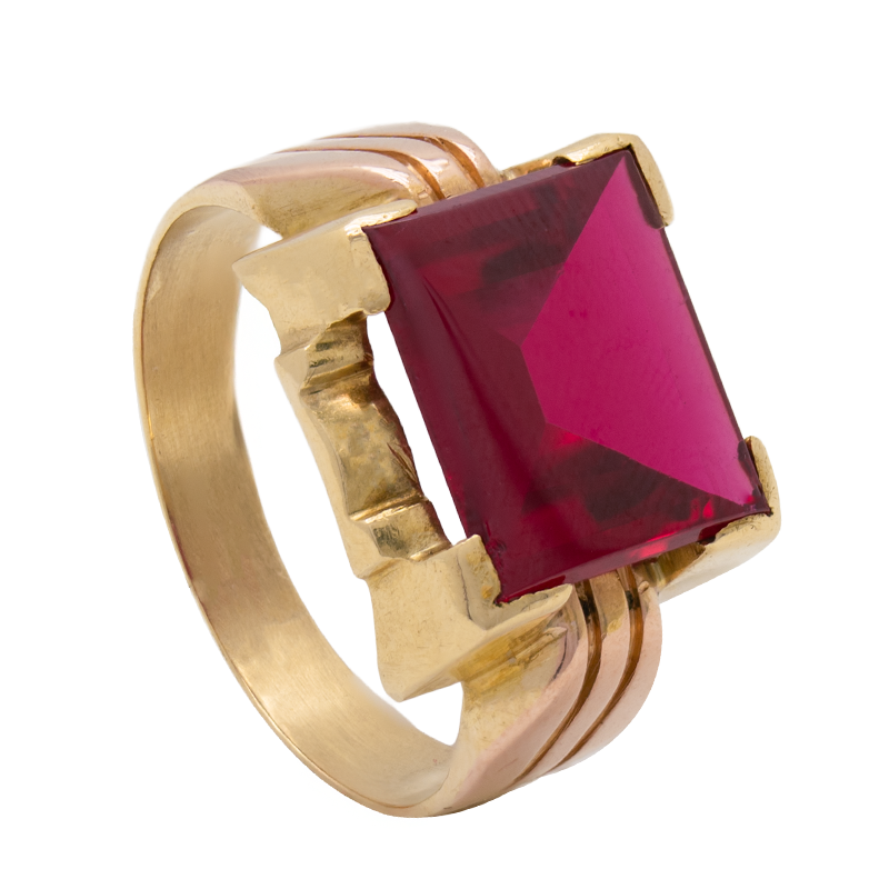 Anillo de Oro 18 kilates - Frente De Rubi