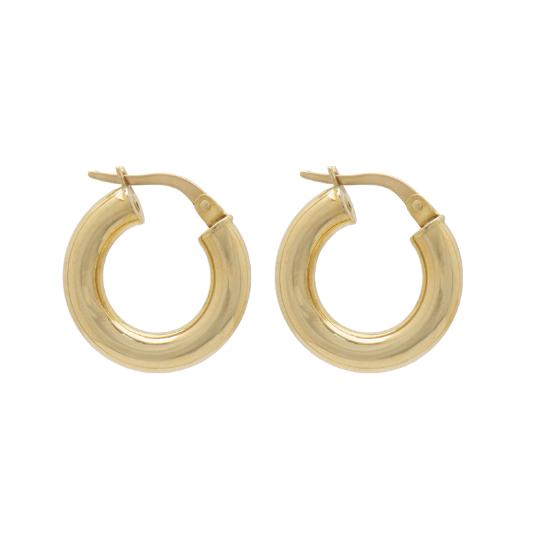 Aros Oro 18k -  Criollitos De Oro Amarillo
