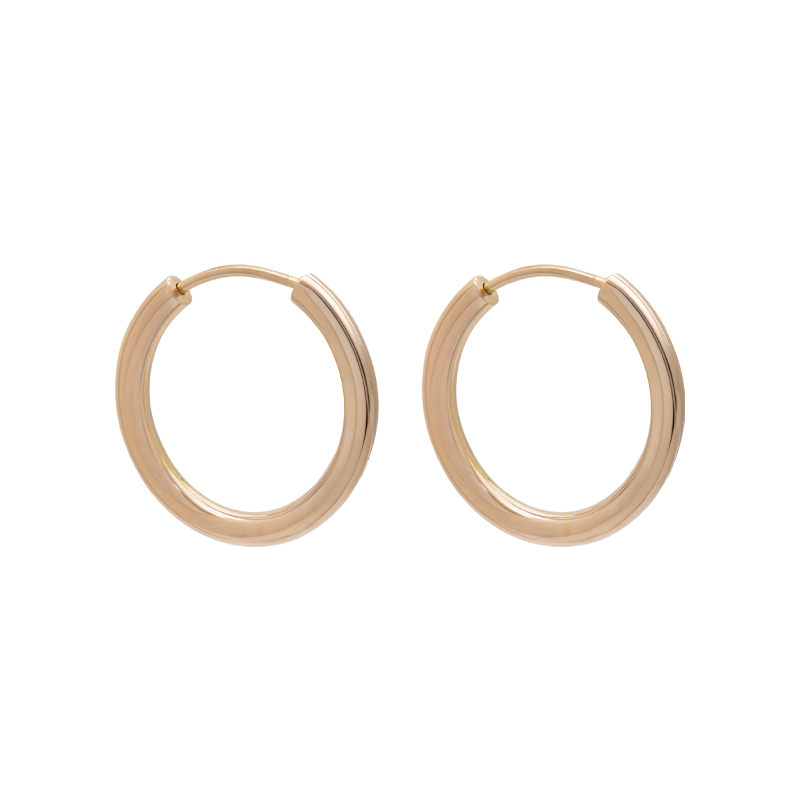 Aros Oro 18k -  Cubanitos De Oro Rojo