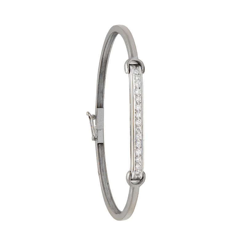 Esclava De Oro 18k - Con Brillantes Articulada