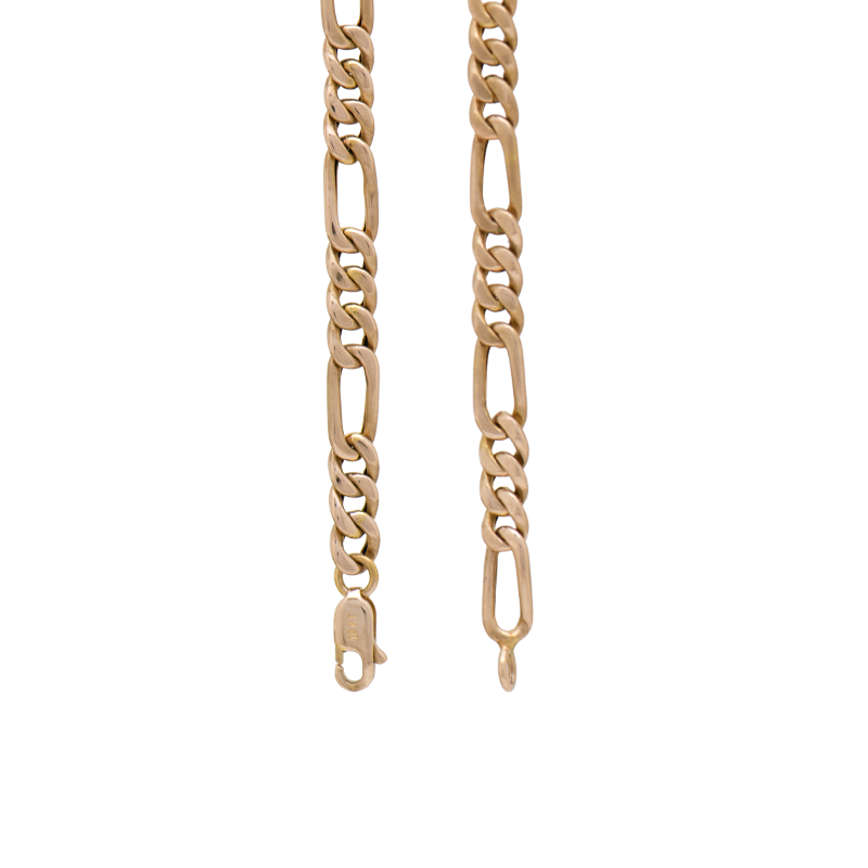 Cadena de Oro 18 Kilates - Figaro 3x1