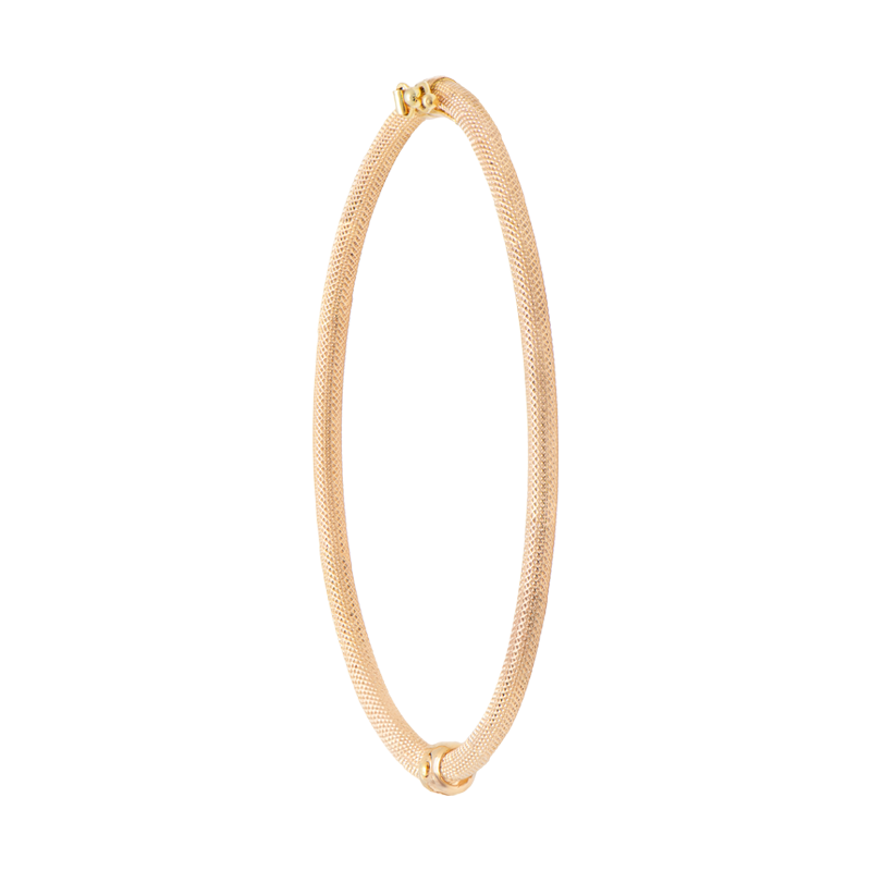 Pulsera Oro 18k - Esclava De Oro Rojo Escamada