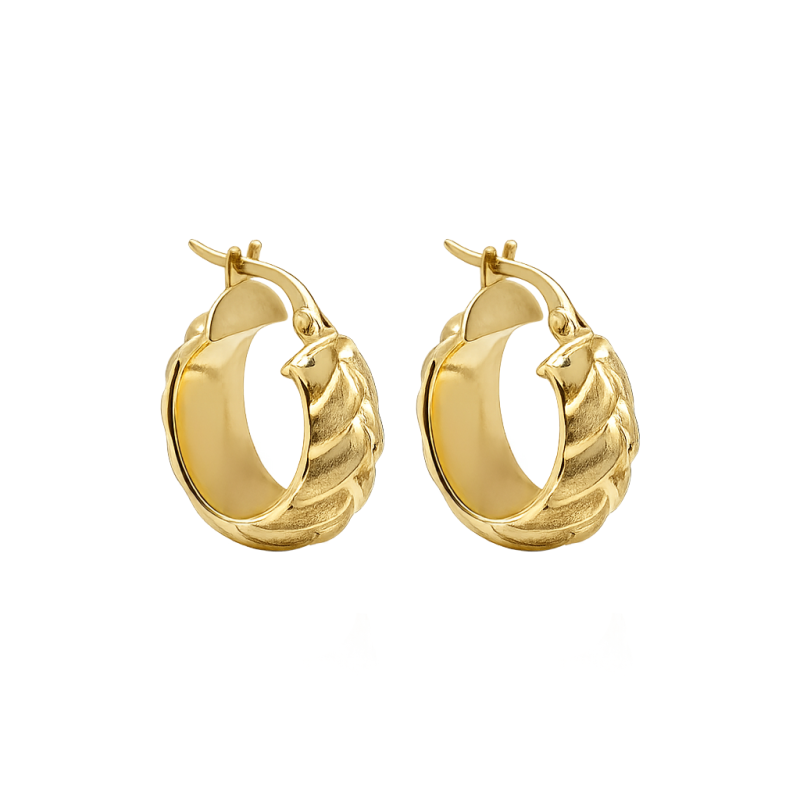 Aros Oro 18k - Argollas Facetadas