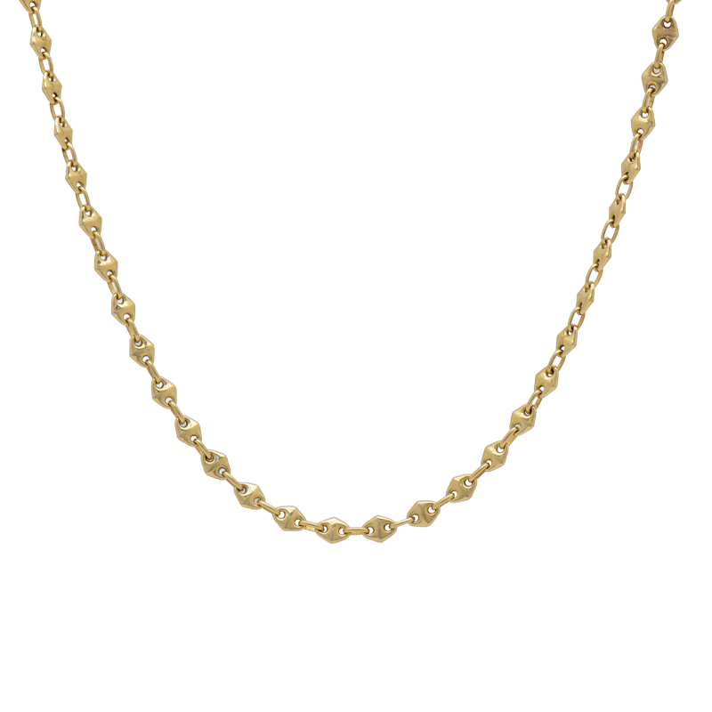 Cadena de Oro 18 Kilates - Eslabon Rombo