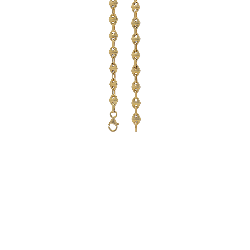 Cadena de Oro 18 Kilates - Eslabon Rombo