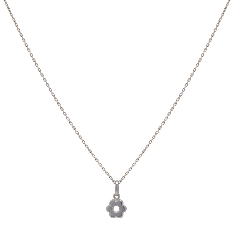Cadena de Oro 18 Kilates - Forcet Con Dije Flor