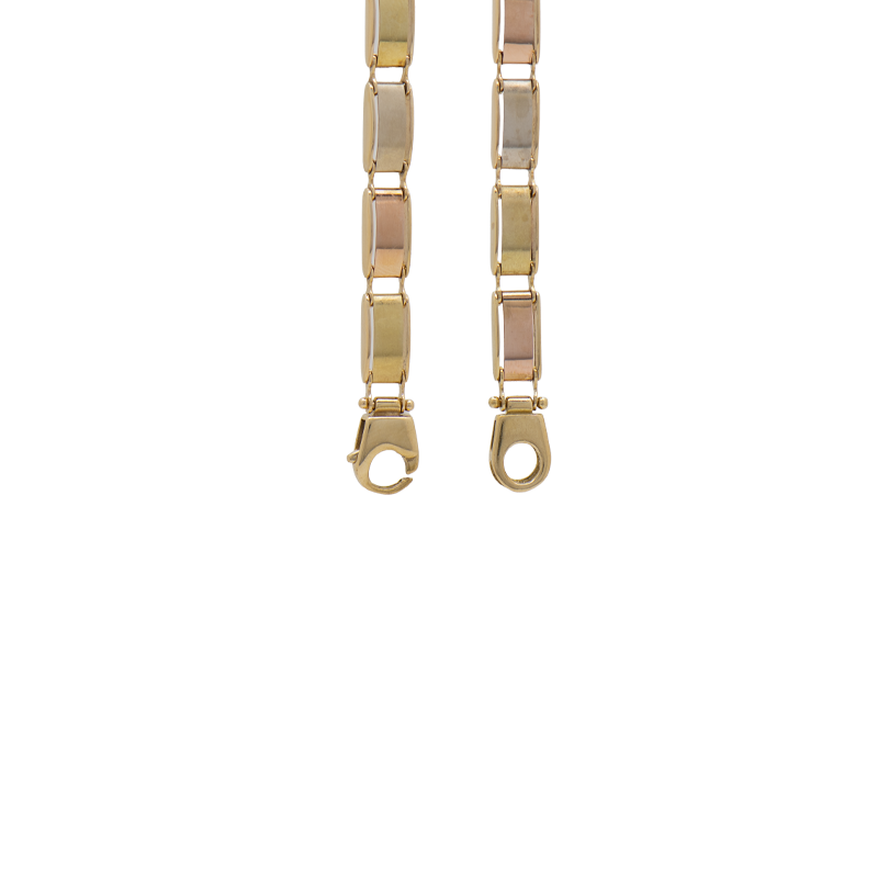 Pulsera Oro 18k - Tricolor