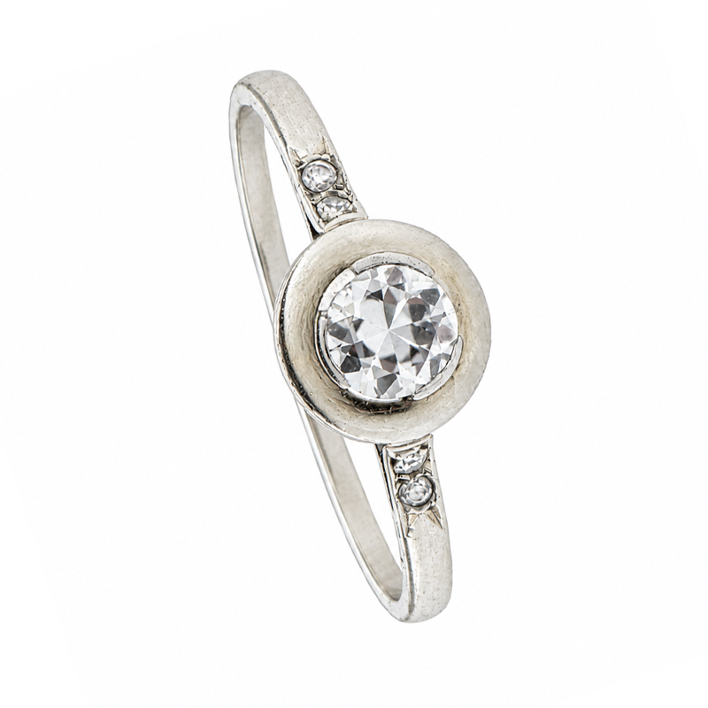 Anillo Oro 18 Kilates - Solitario Con Brillante