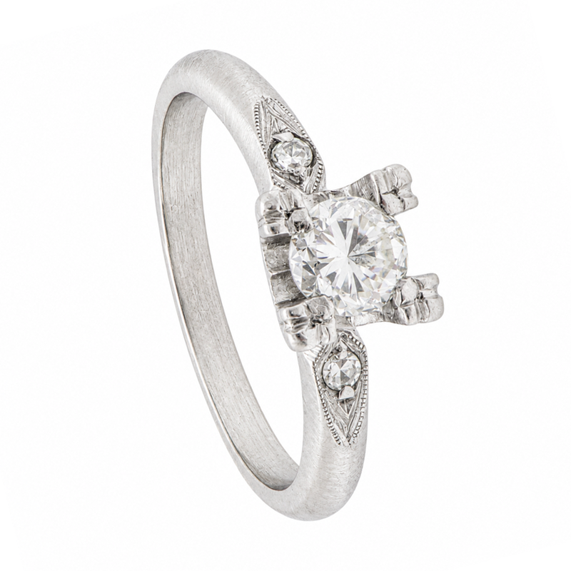 Anillo Oro 18 Kilates - Solitario Con Brillante