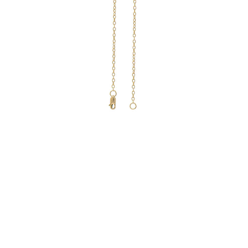 Conjunto de Oro 18 kilates - Cadena Rolo con Corazones