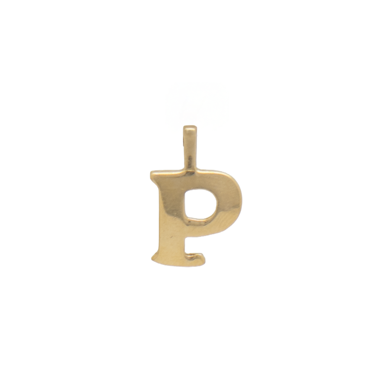 Dije oro 18kts- Letra P