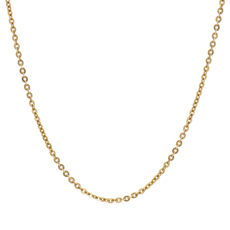 Cadena de Oro 18 Kilates - Rolo Chata