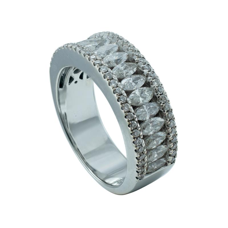 anillo oro 18 kilates-medio sin fin con brillantes