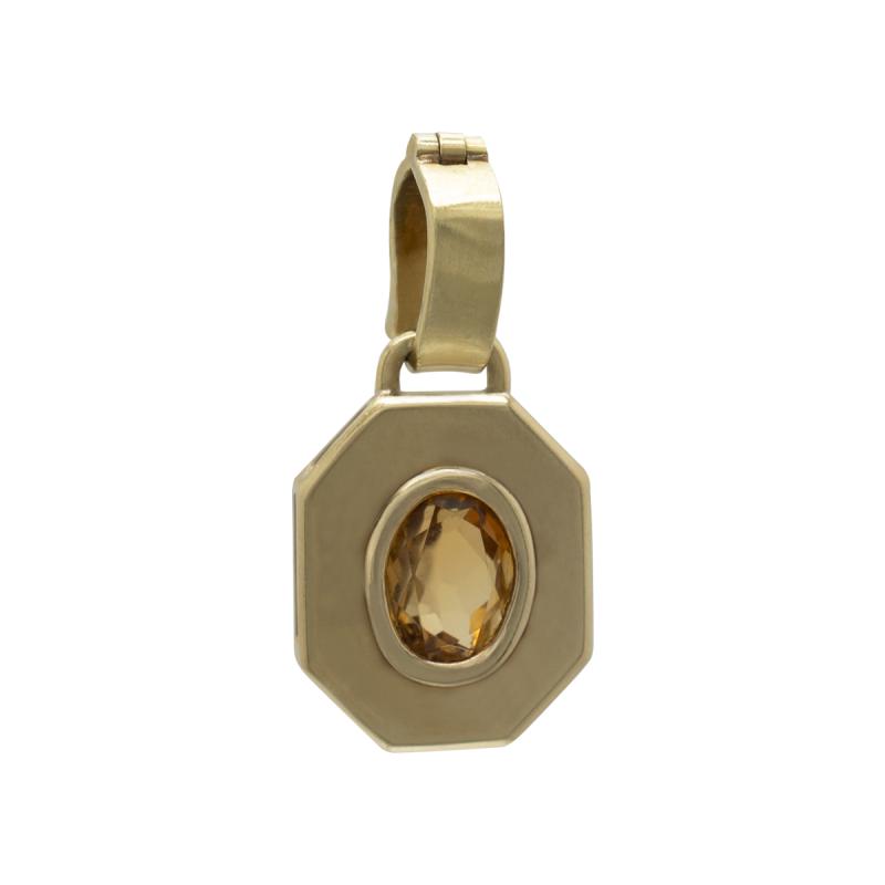 Dije Oro 18 Kilates - Medalla Octagonal