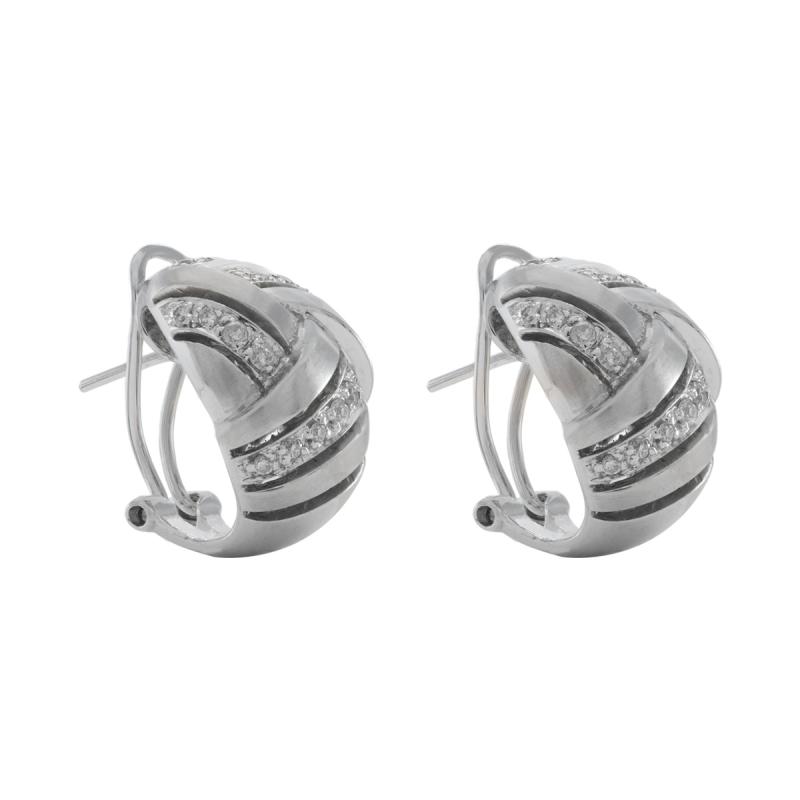 aros oro 18 kilates-media argollas con brillantes