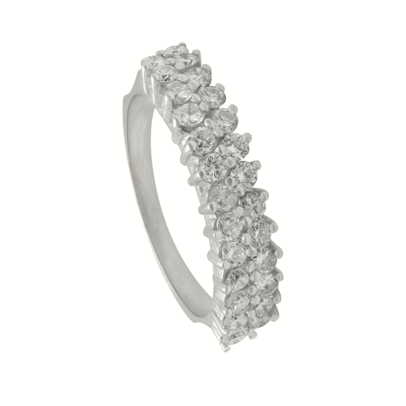 Anillo Oro 18 kilates- Medio Sin Fin de Brillantes