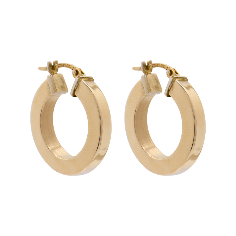 Aros Oro 18k - Argollas Chatas