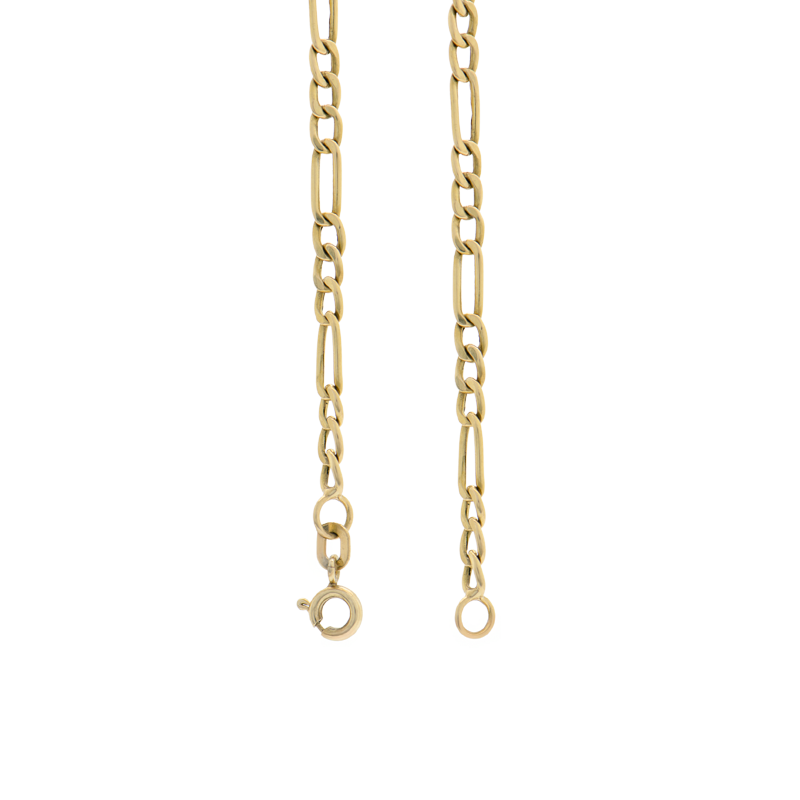 Cadena Oro 18k - Figaro 3x1