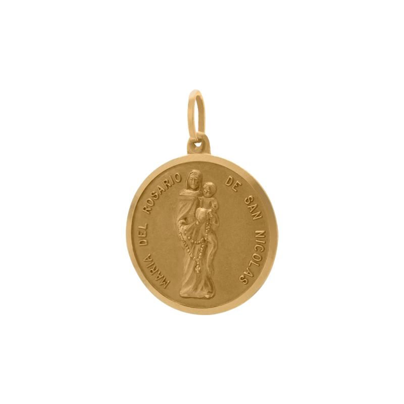 Dije Oro 18 Kilates - Virgen Del Rosario