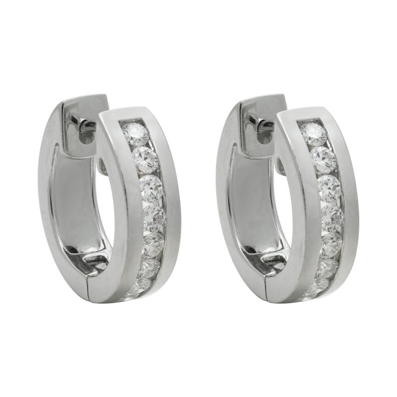 Aros oro 18kilates -Argollas Con Brillantes